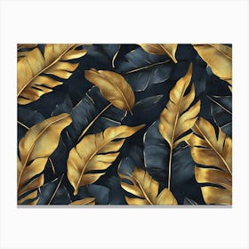 Gold Leaves 3 Canvas Print