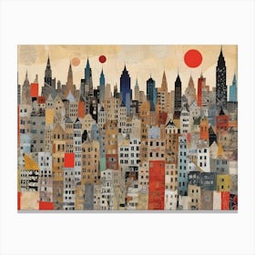 New York City Skyline 4 Canvas Print