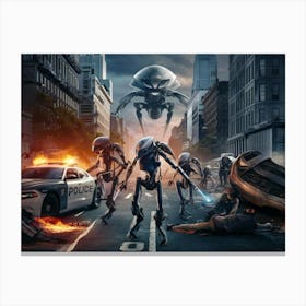 Alien Invasion Canvas Print