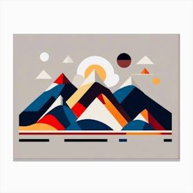 Abstract Mountains Canvas Print