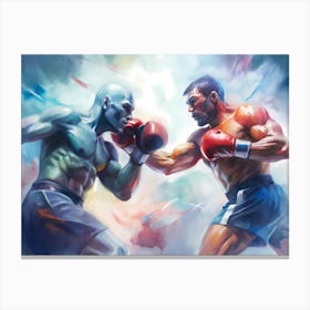 Boxing Fight Canvas Print