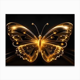 Golden Butterfly 76 Canvas Print