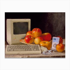 Think In Apples Canvas Print