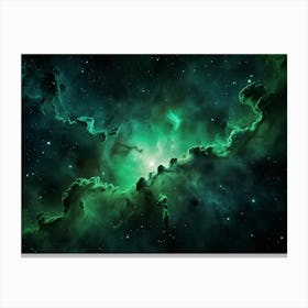 Green Nebula Canvas Print