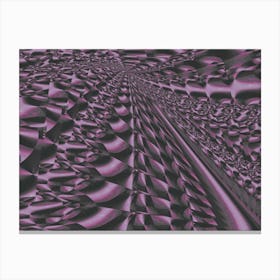 Abstract Dynamic Purple Fractal Canvas Print