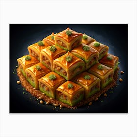 Stack Of Baklava Canvas Print