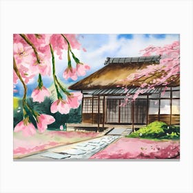 Sakura Blossom Painting 1 Canvas Print