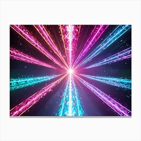 Abstract Light Burst Canvas Print