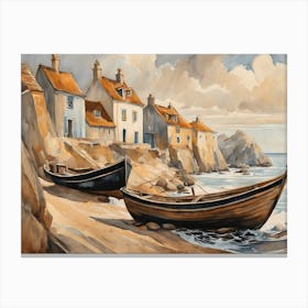 European Coastal Painting (35) Canvas Print