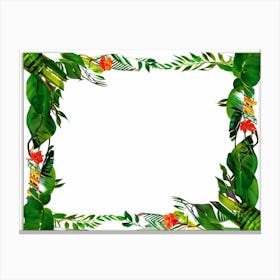 Tropical Frame 1 Canvas Print