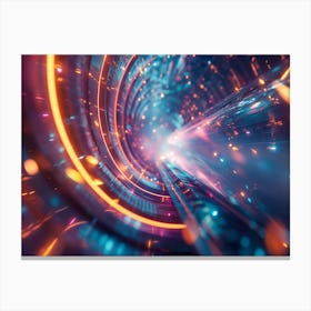 Abstract Futuristic Tunnel Canvas Print