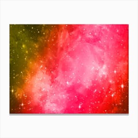 Sunrise Galaxy Space Background Canvas Print