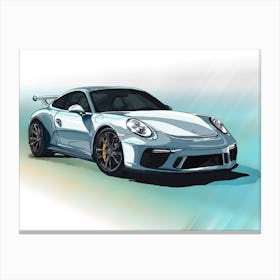 Car Porsche 911 Gt3 Canvas Print