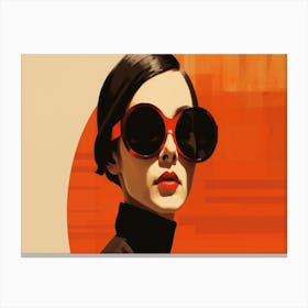 Woman In Sunglasses 10 Canvas Print