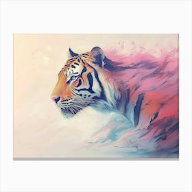 3D Tiger Canvas Print