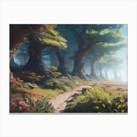 Path To The Forest Canvas Print