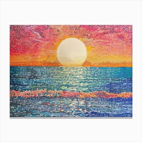 Sunset At The Beach 30 Canvas Print