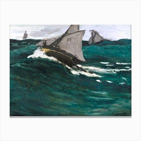 The Green Wave (1866–1867), Claude Monet Canvas Print