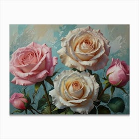 Three Roses Canvas Print