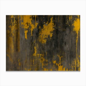 Yellow Grunge Texture 5 Canvas Print