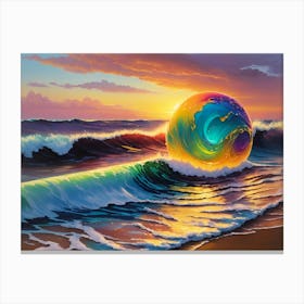 Default Tropical Beach Sunset Surfing Slime Ball Inspired By L 2 85aa1dac F03e 423f 8b3f Ad4ac0ec52fb 1 (1) Canvas Print