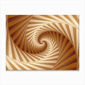 3d Effect Spiral Pattern Canvas Print