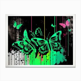 Butterflies Print Canvas Print