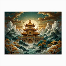 Chinese Temple Canvas Print