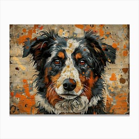 Australian Shepherd Fine Art Portrait 2 Canvas Print