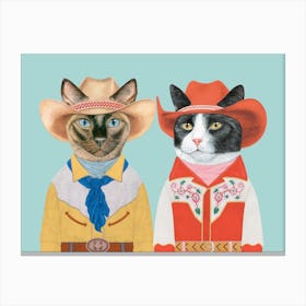 Rodeo Cats 9 Canvas Print