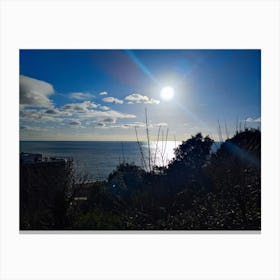 Sun Shines Over The Sea Canvas Print