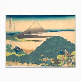 Cushion Pine At Aoyama From The Series Thirty Six Views Of Mount Fuji, Katsushika Hokusai Canvas Print