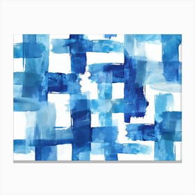 Blue Squares 4 Canvas Print