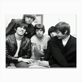 The Rolling Stones Pictured In Manchester In March 1965 Canvas Print