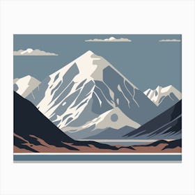 Mountains Of New Zealand Canvas Print