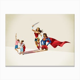Super Shadows Sisters In Arms Canvas Print