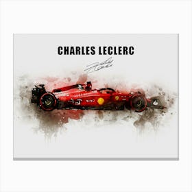 Charles Leclerc Ferrari Canvas Print