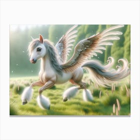 Fantasy Horse Bird Canvas Print