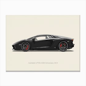 Lamborghini Aventador Car Style Canvas Print