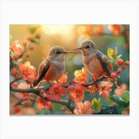 Beautiful Bird on a branch 5 Canvas Print