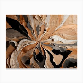 Abstraction Beige Canvas Print