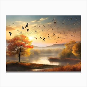 Birds In The Sky 1 Canvas Print