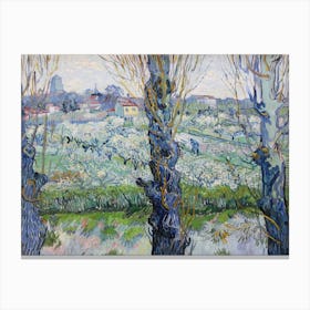 View Of Arles, Flowering Orchards (1890), Vincent Van Gogh Canvas Print