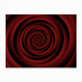 Abstract Concentric Spiral Circles Canvas Print