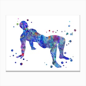 Exercise Male Canvas Print