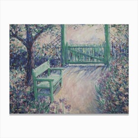 Claude Monet'S Garden 5 Canvas Print