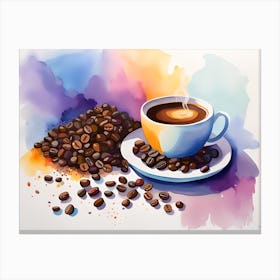 Coffee Painting 2 Canvas Print