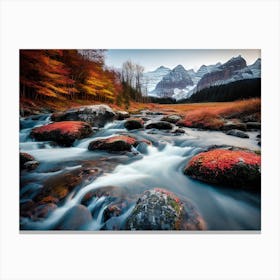 Autumn In The Alps Canvas Print