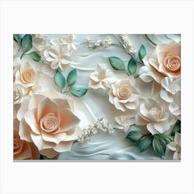 Paper Roses 4 Canvas Print