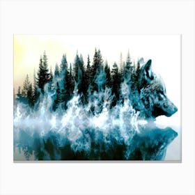 Wolf Range - Wolf Outdoor Canvas Print